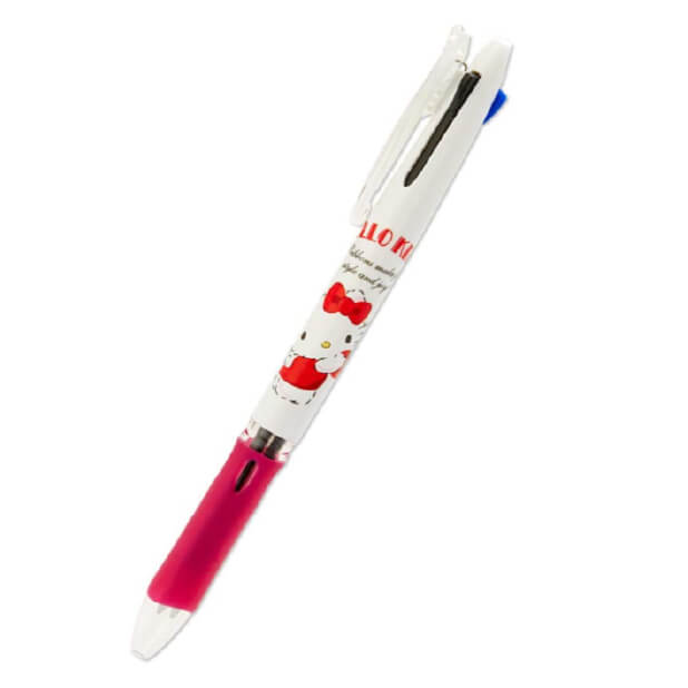 ハローキティ クリップ-オン スリム 3色ボールペン-驚安の殿堂 ドン